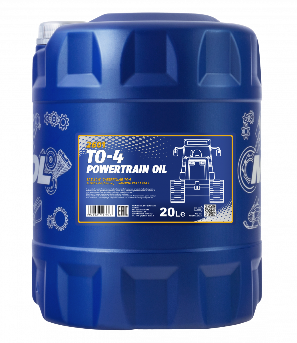 MANNOL TO-4 Powertrain Oil SAE 10W 2601