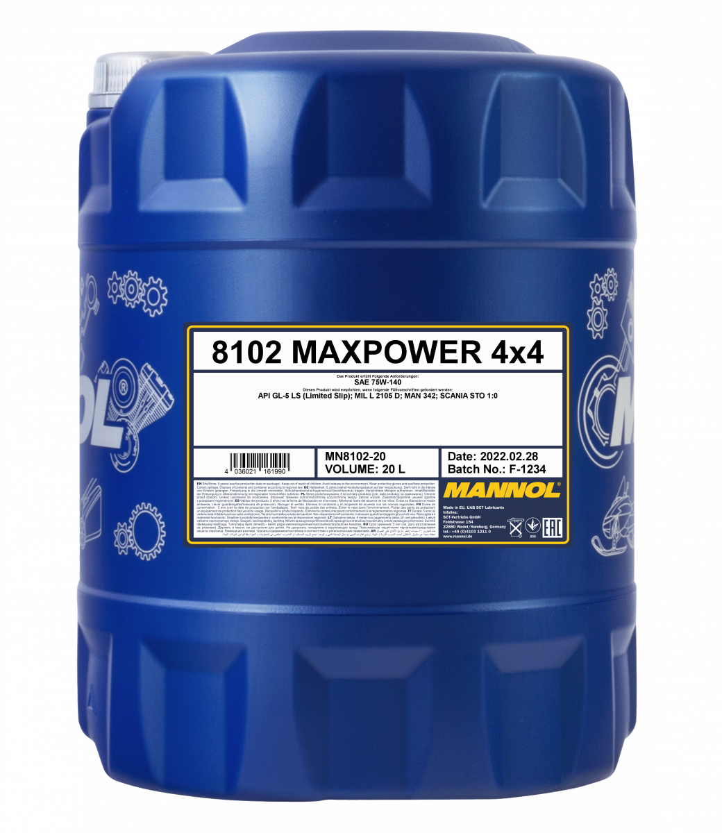 MANNOL Maxpower 75W-140 GL-5 8102