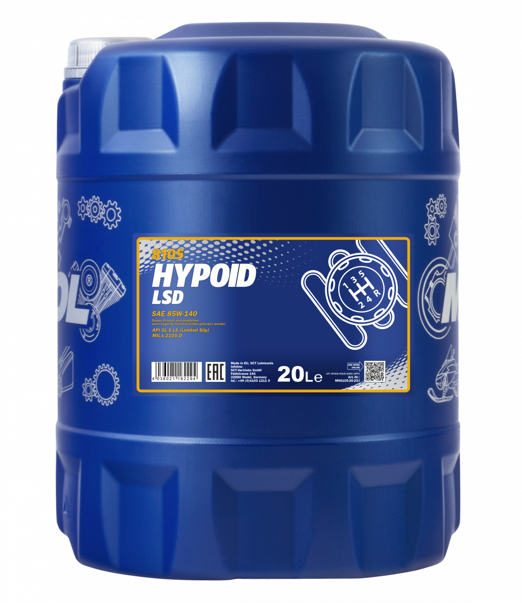 MANNOL Hypoid LSD 85W-140 GL-5